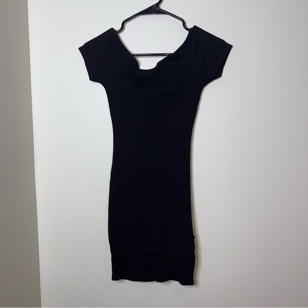 Fashion Nova Black Off-Shoulder The Night We Met Mini Dress - Picture 5 of 5